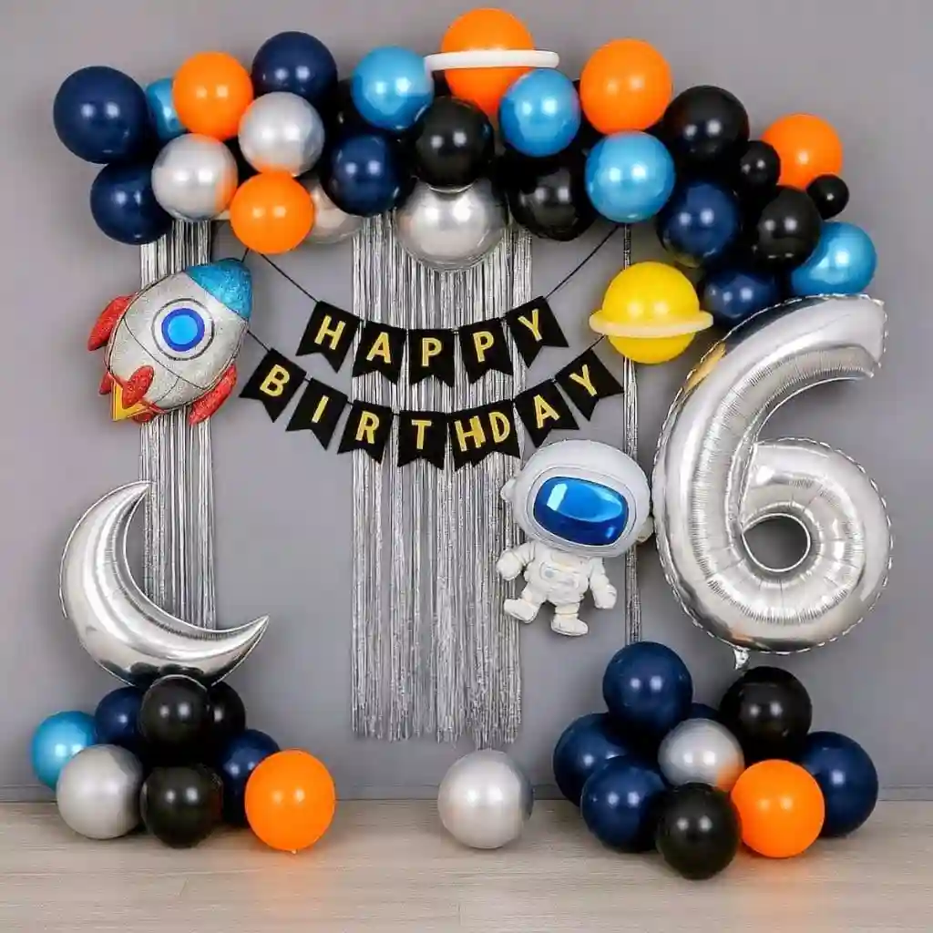 Birthday Celebrate Astronaut Space Sky Theme